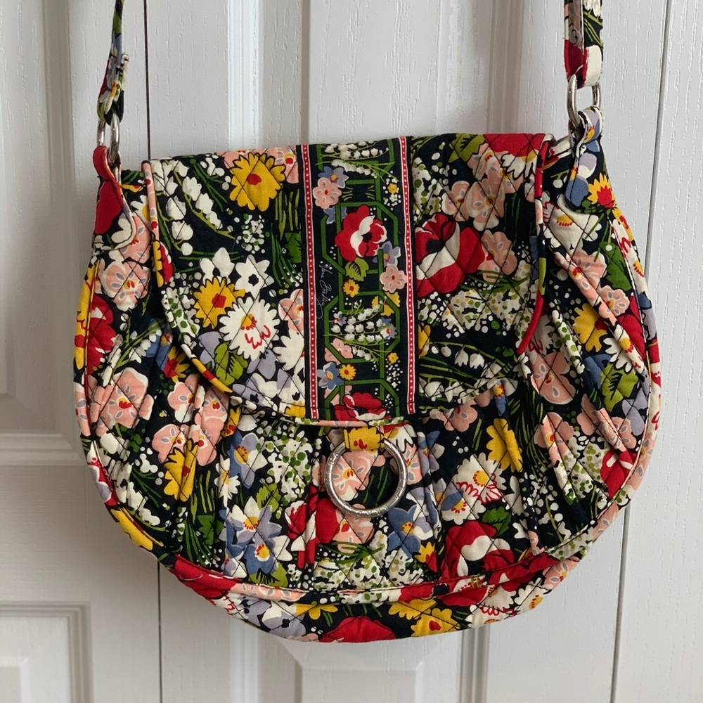 Vera Bradley Saddle Up Poppy Field Crossbody Bag
